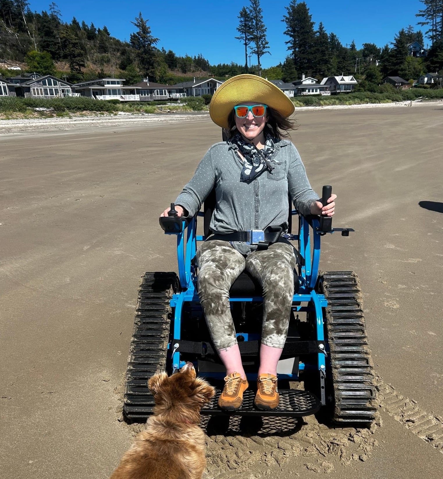 Beach wheelchair in Tillamook Coast, Oregon