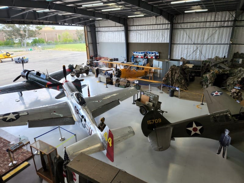 Old airplanes at Rowland Freedom Center in Vacaville