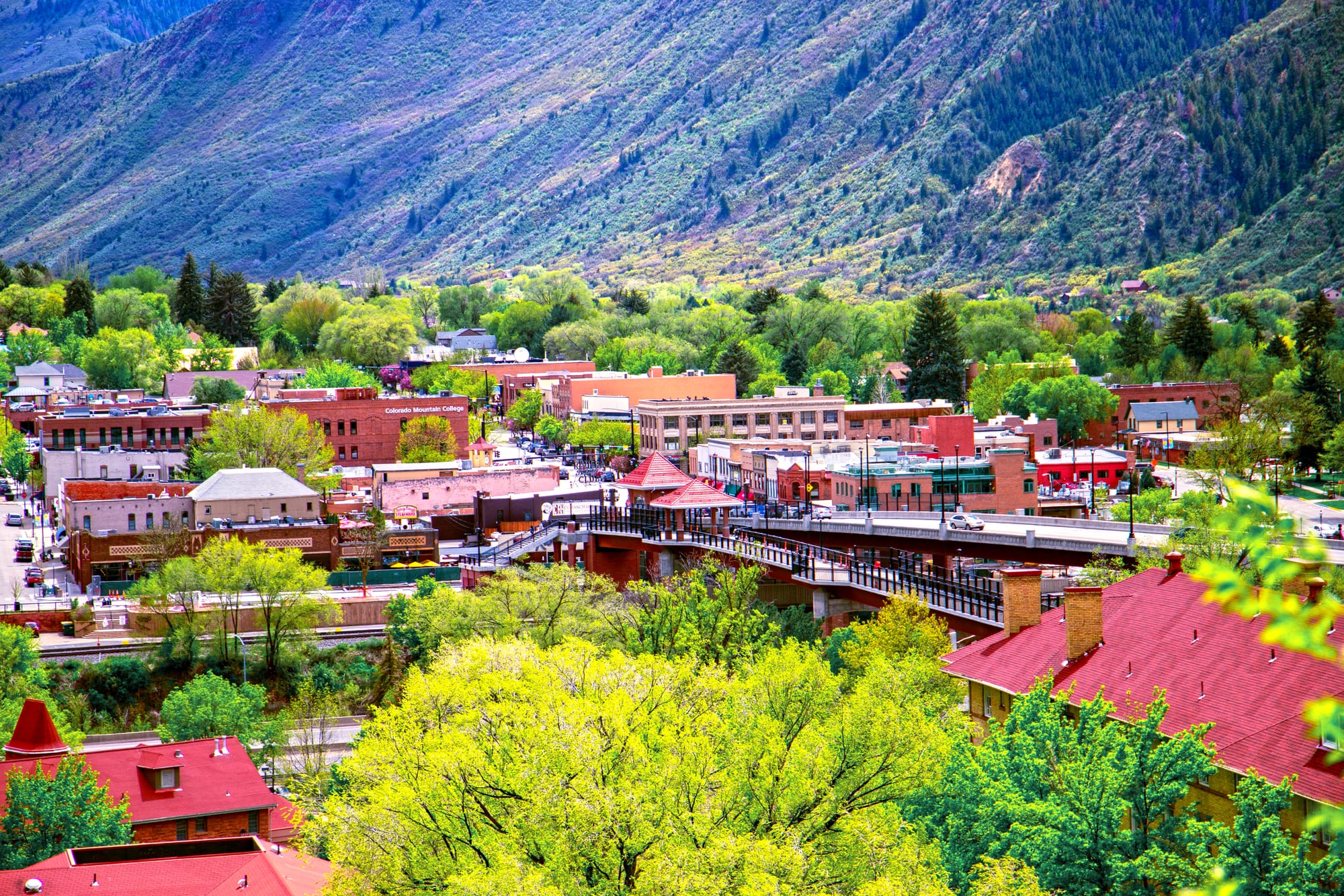 View of downtown Glenwood Springs