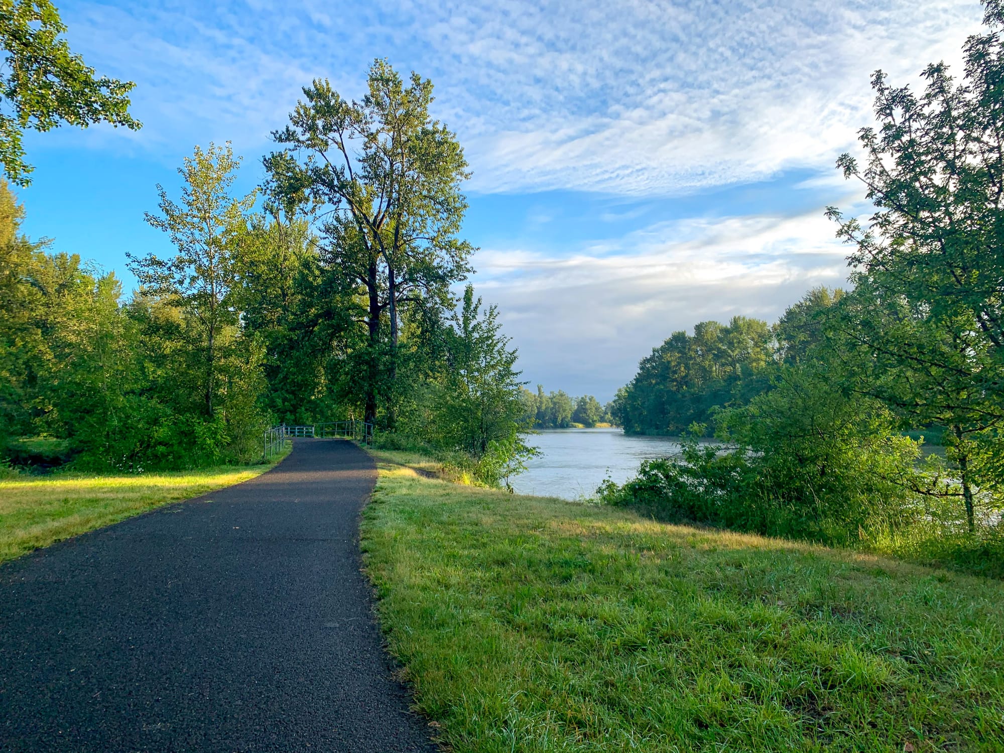 Bike path at Ruth Bascom Westbank