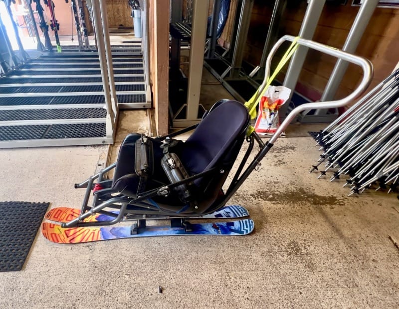 Adaptive snowboard from Beaver Creek Ski & Snowboard School in Colorado
