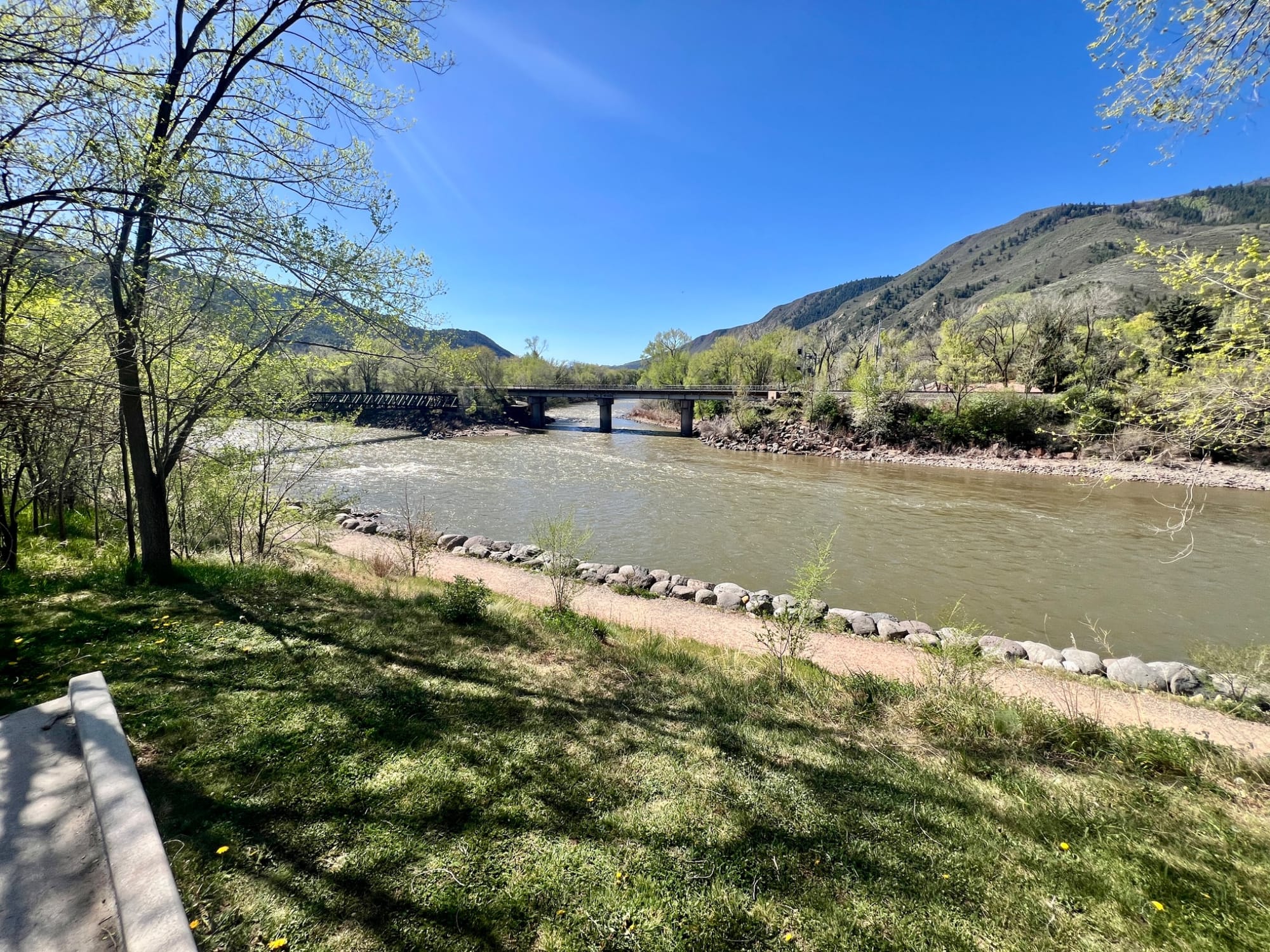 Bridge by Two Rivers Park in Glenwood Springs, CO