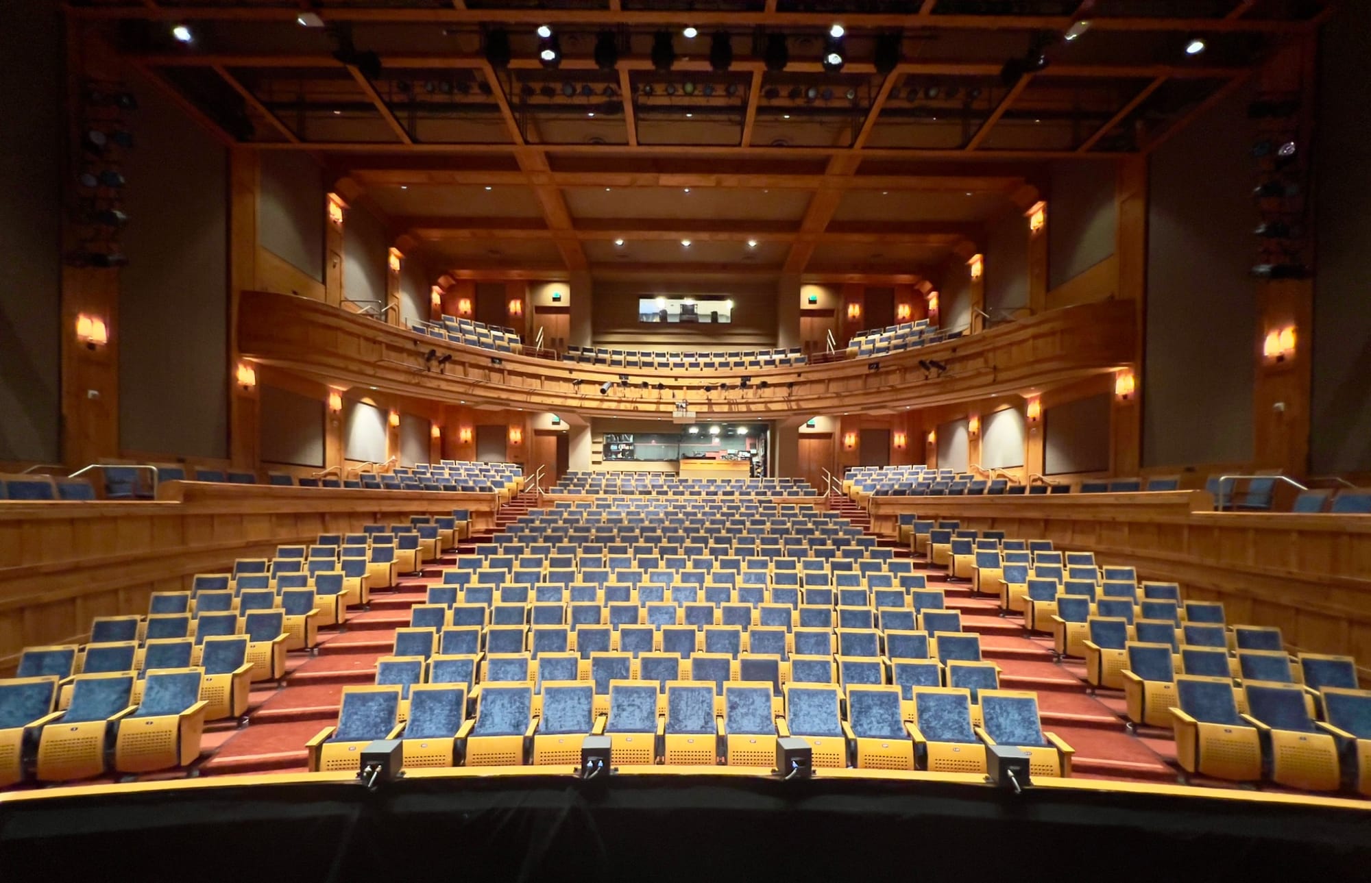 Audience view at Vilar Performing Arts Center