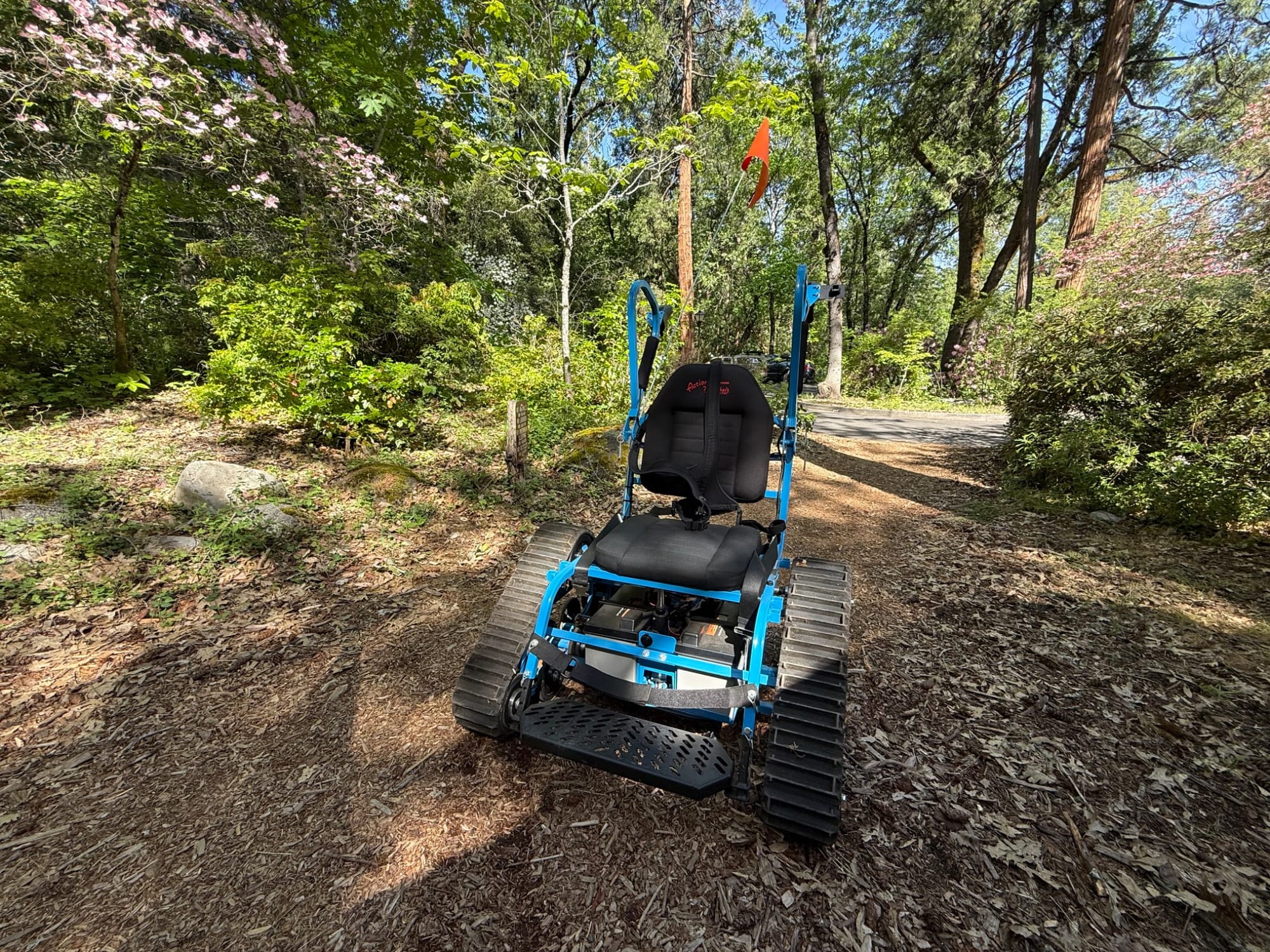 David's Chair all-terrain wheelchair rental in Ashland, Oregon