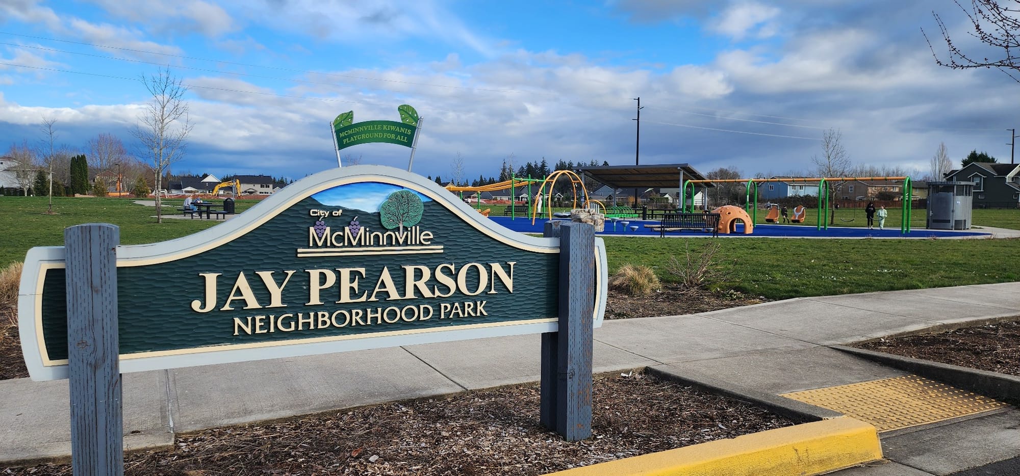 Front sign of Jay Pearson Neighborhood Park