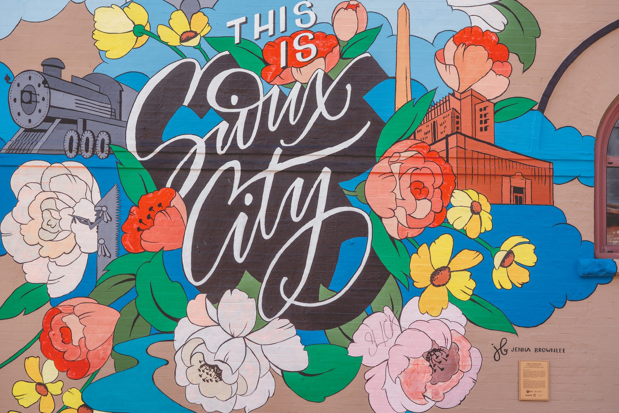colorful mural saying "This is Sioux City"