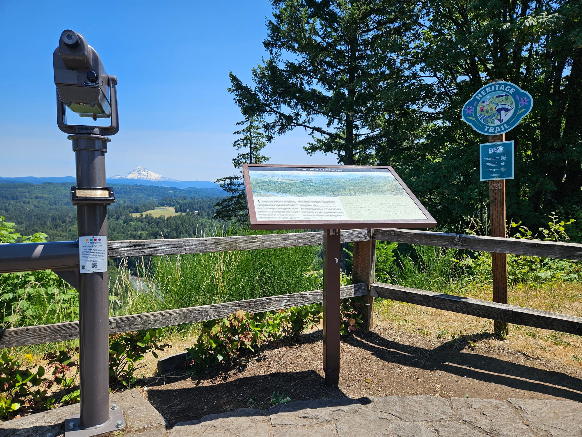 Jonsrud Viewpoint with Mt. Hood in the distance
