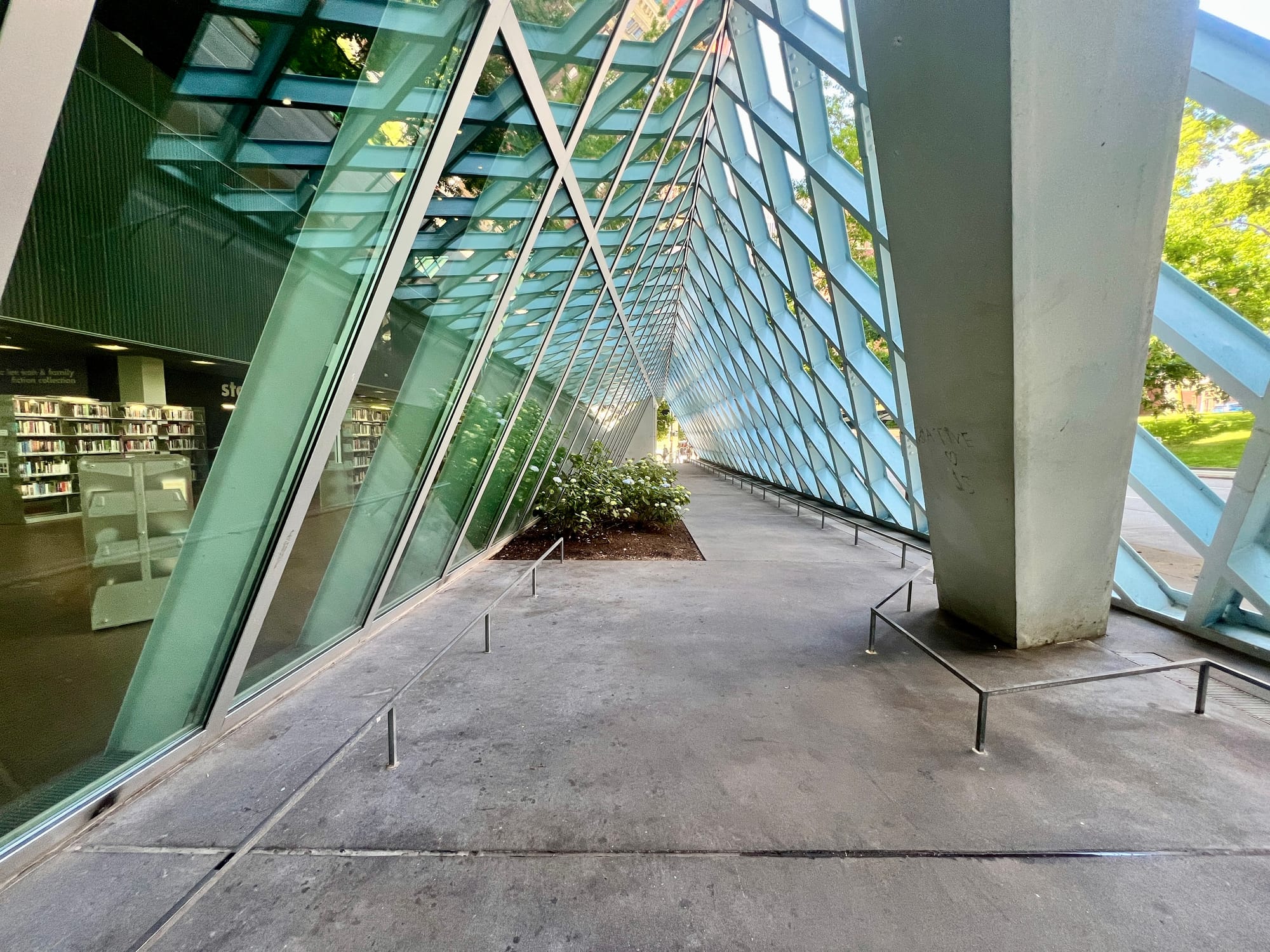 Accessible path at Seattle Central Libray