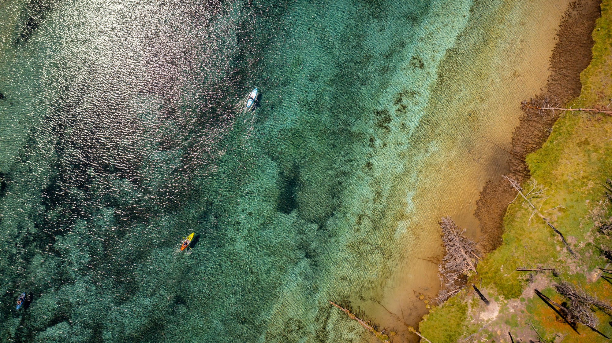 Kayaking Spring Creek near Klamath Falls