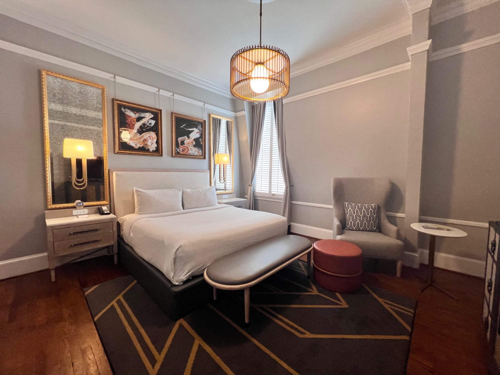 Accessible room at The Tremont House hotel in Galveston