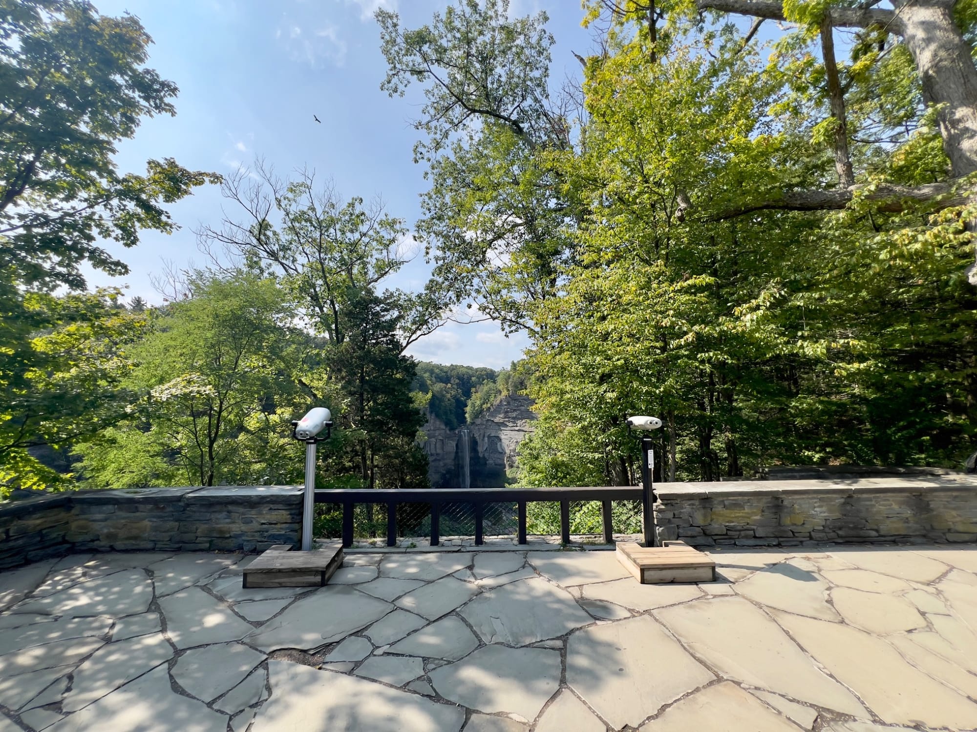Stationery binoculars at Taughannock Falls State Park