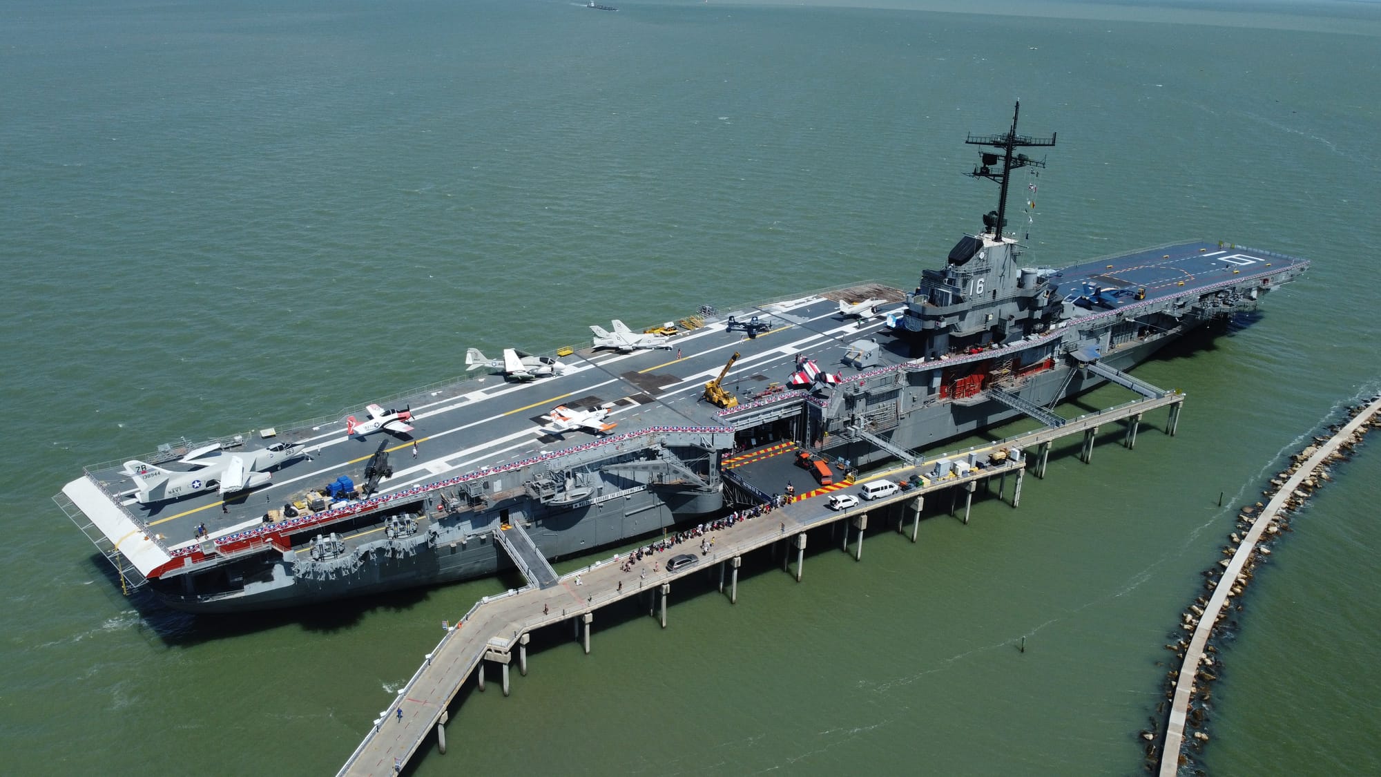 The USS Lexington Museum on the Bay