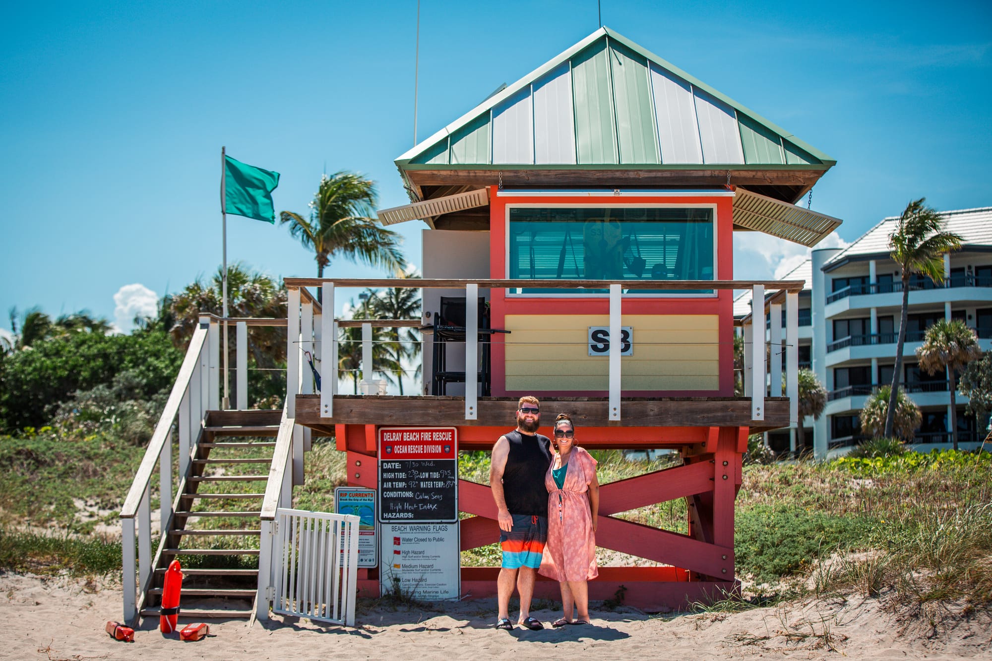 Deaf couple at Juno Beach in Palm Beaches