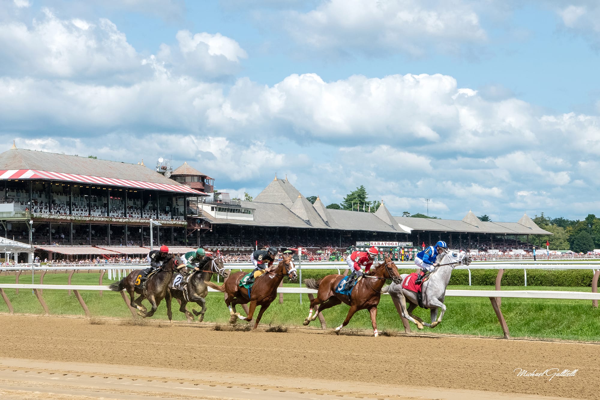 Horse racing in Saratoga Springs, NY