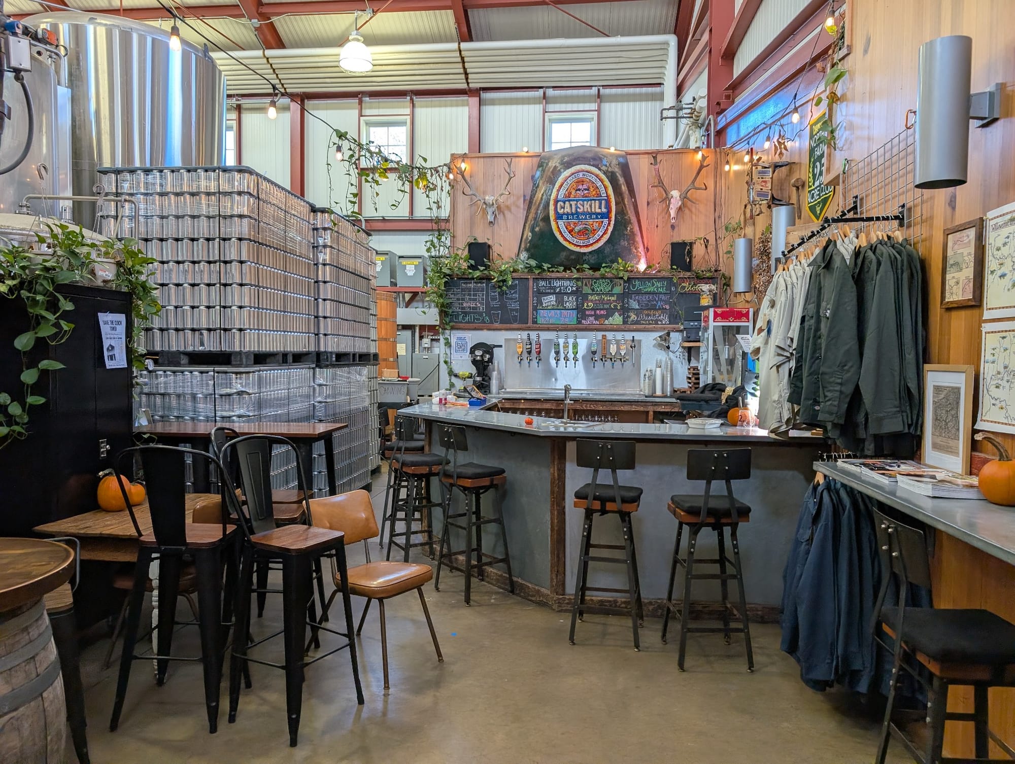 Inside of Catskill Brewery in Sullivan Catskills