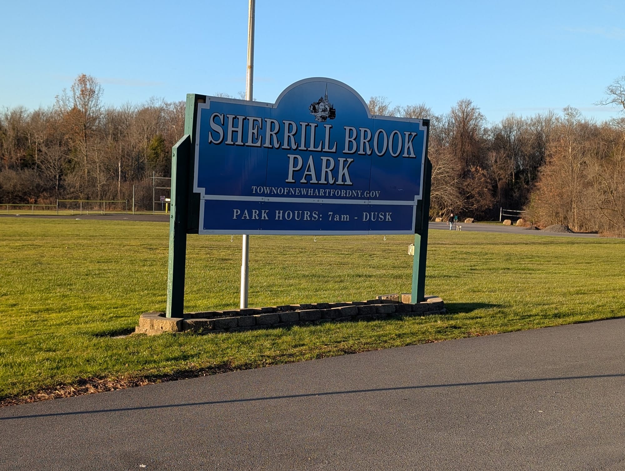 Park sign at Sherrill Brook Park
