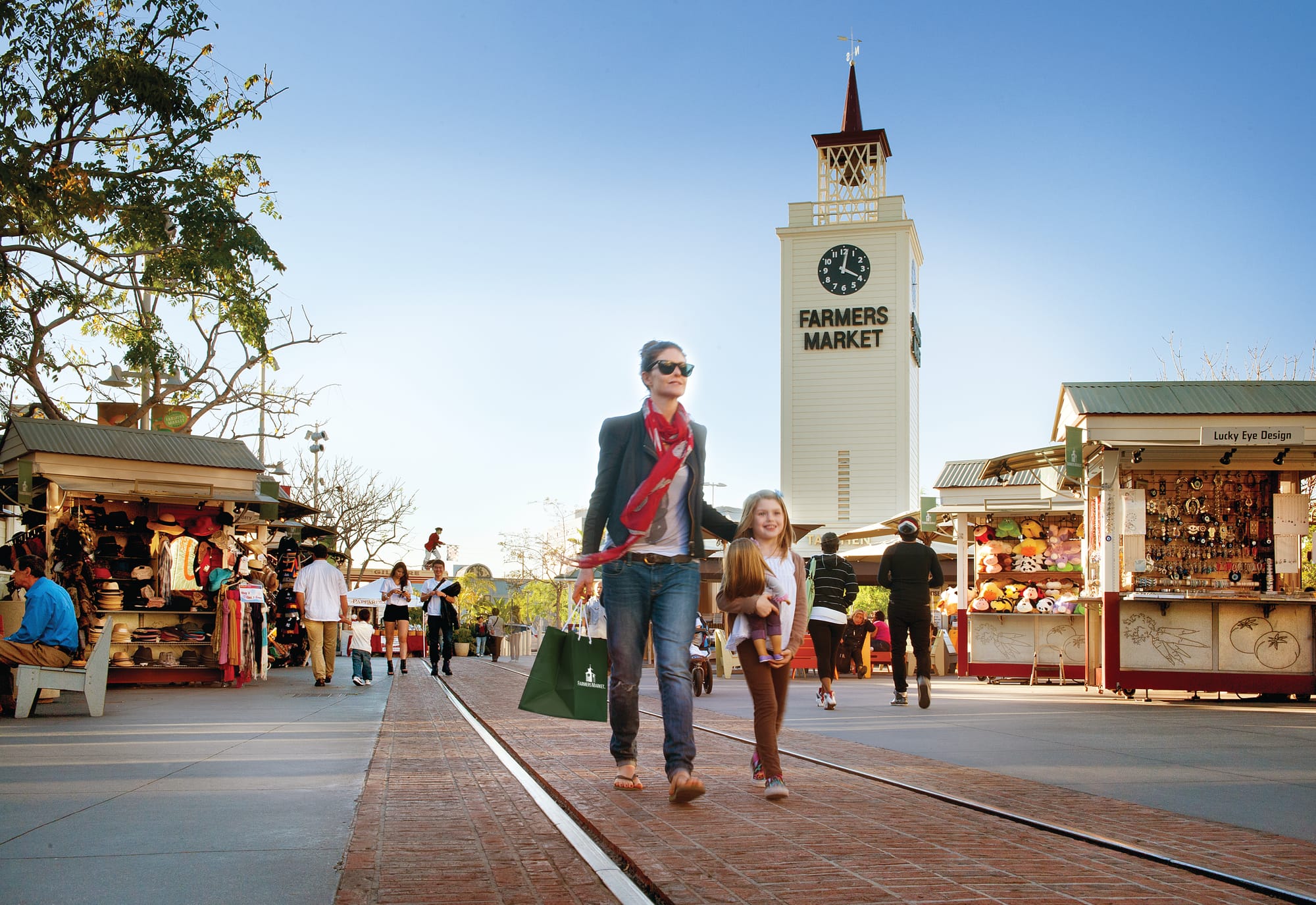 Woman and daughter shopping at The Original Farmers Market