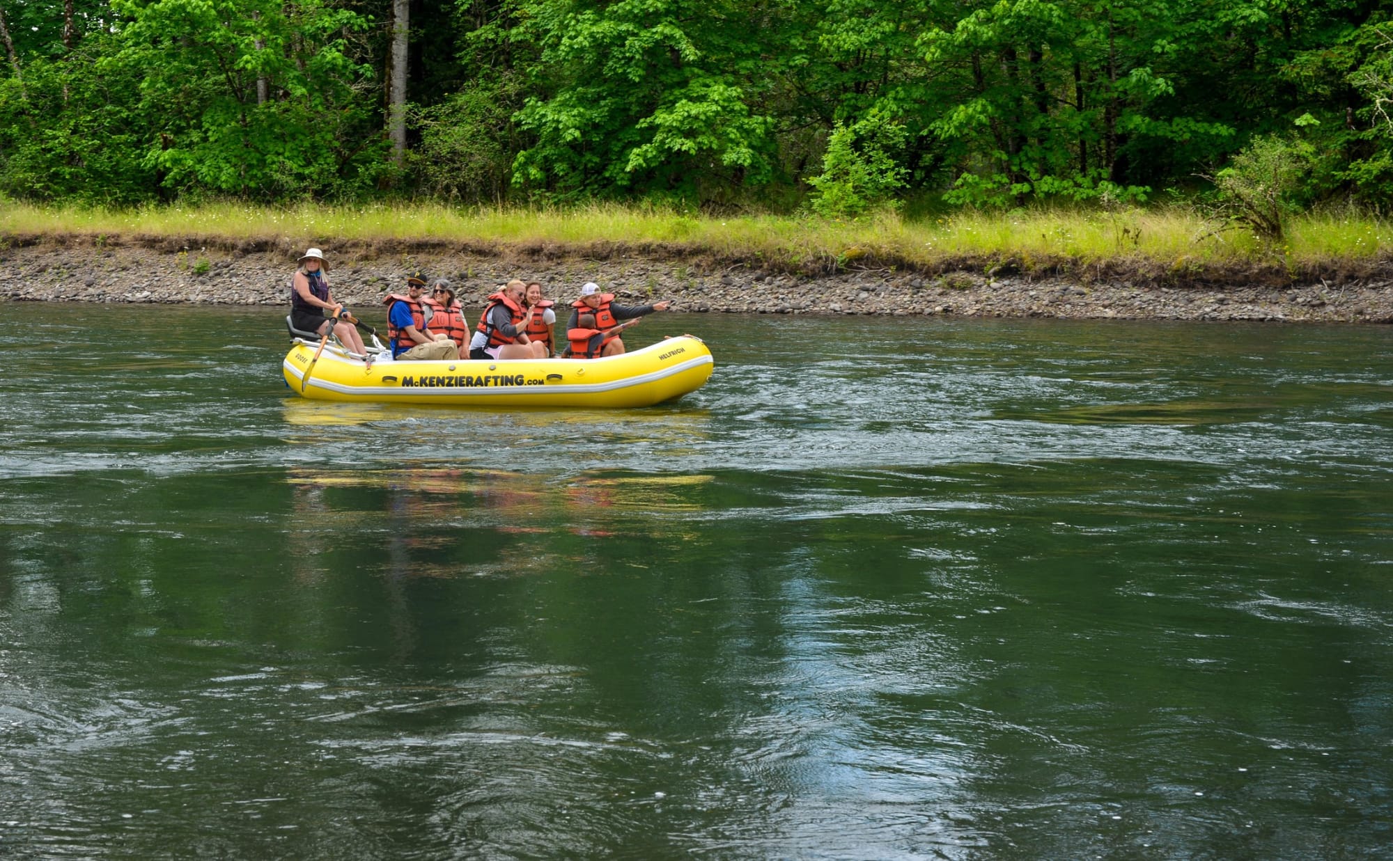 Rafters on the river