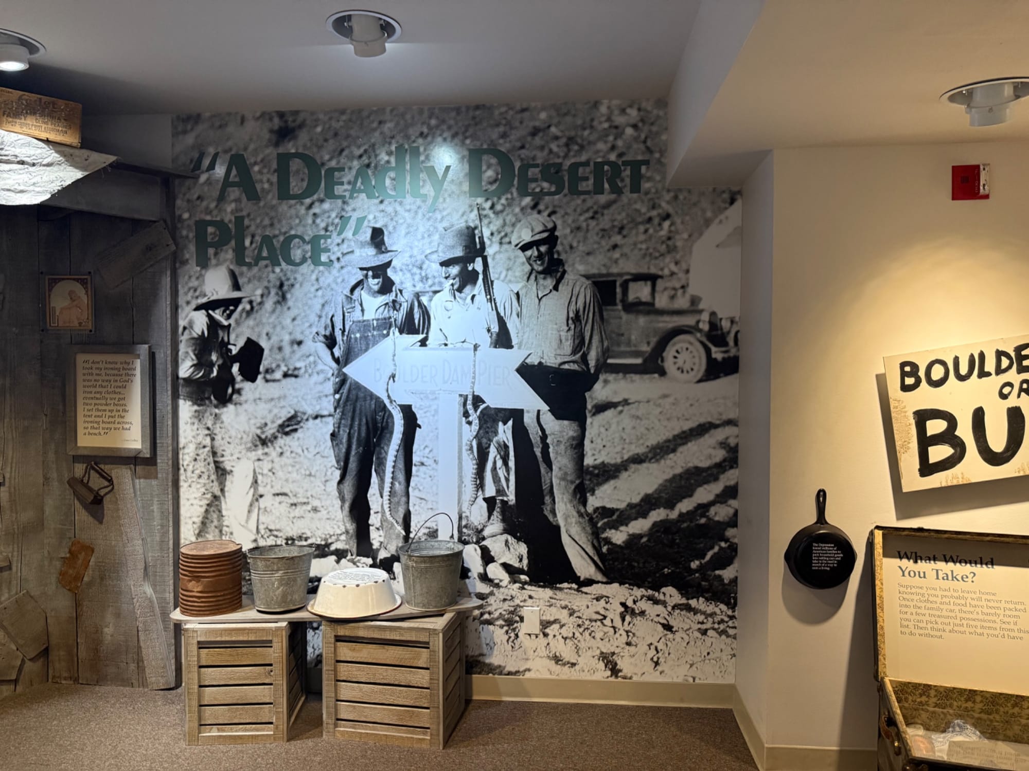 Photo exhibit at Boulder City/Hoover Dam Museum