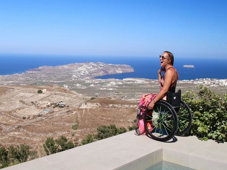 I Traveled Solo to Santorini as a Wheelchair User and Stayed Somewhere I Never Expected