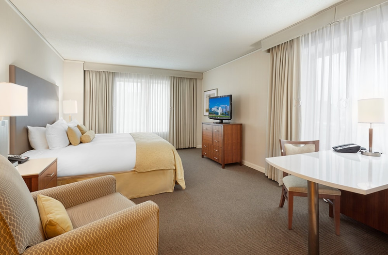 Accessible room with king bed at InterContinental Suites Hotel Cleveland