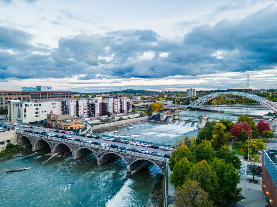 Aerial view of Rochester, NY 