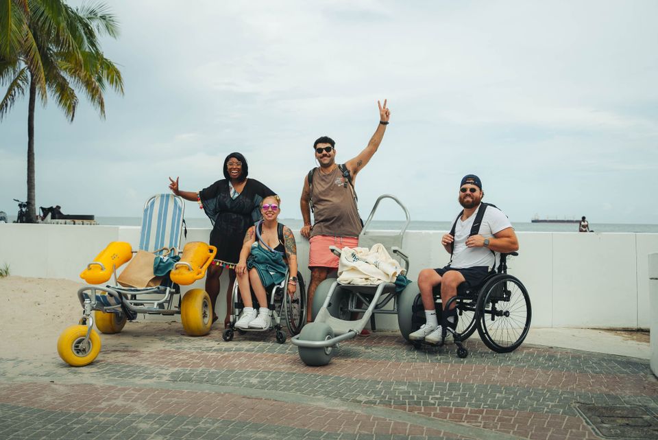 Accessible beaches and beach wheelchairs in Fort Lauderdale, Florida