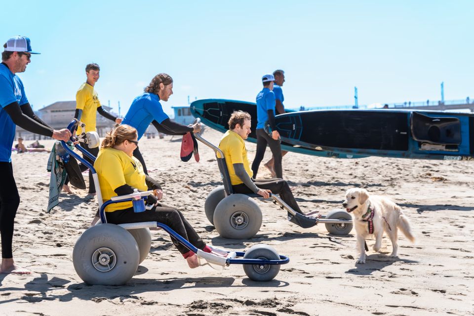 Two wheelchair users
