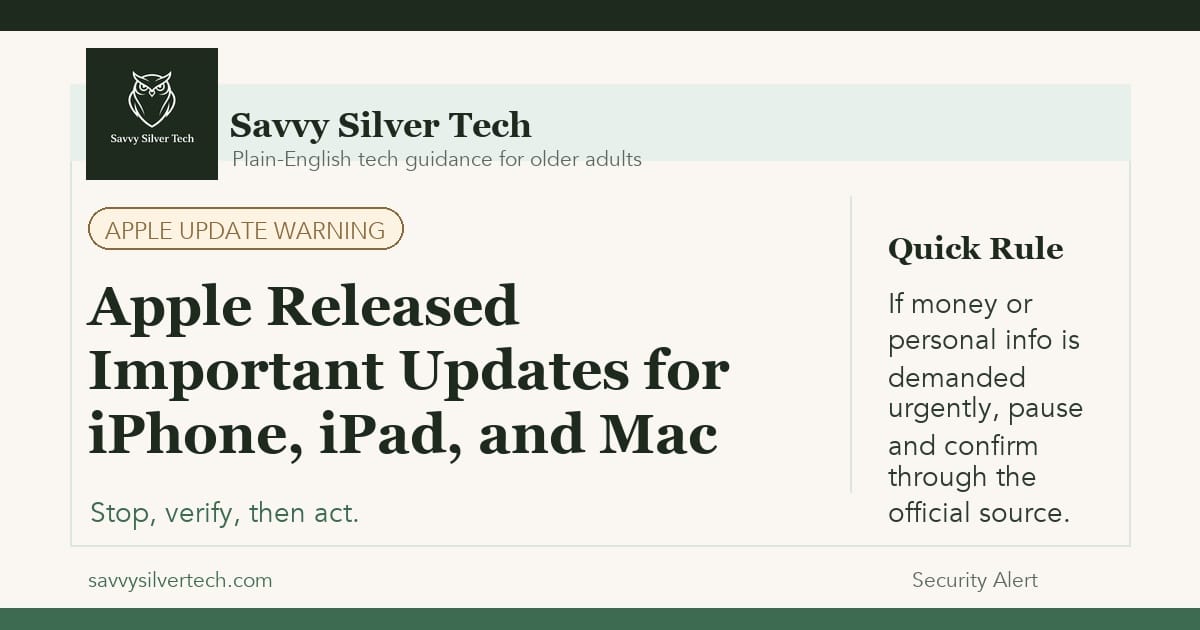 Apple Released Important Updates for iPhone, iPad, and Mac