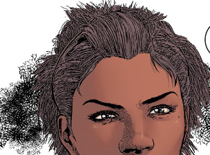 Claudia, who is Black, with a bad perm (chemically relaxed hair), it looks like.