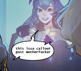 Minmei hologram; her speech bubble modified to say "this issa callout post motherfucker," still addressing Max.