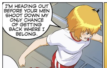 Dana storming off the bridge. "I'm heading out before your men shoot down my own chance of getting back where I belong."