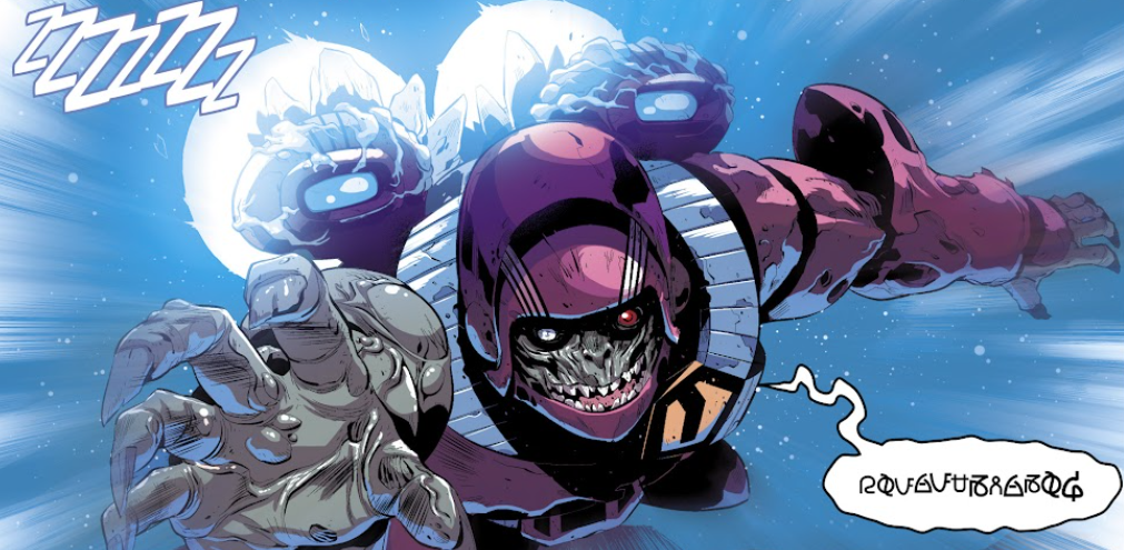 A giant zombie... with jetpacks for some reason!?