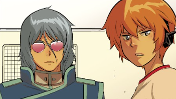 Max and Dana looking extremely unamused.