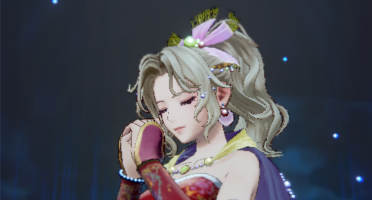 Terra praying, a screenshot from DDFF.