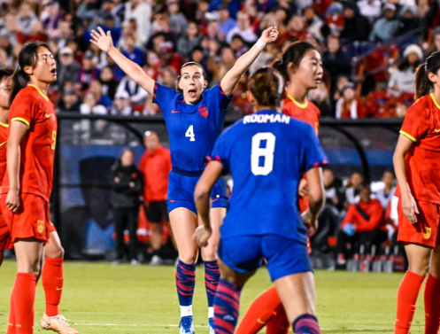 USWNT black and blue after grinding out a 2nd straight win over China
