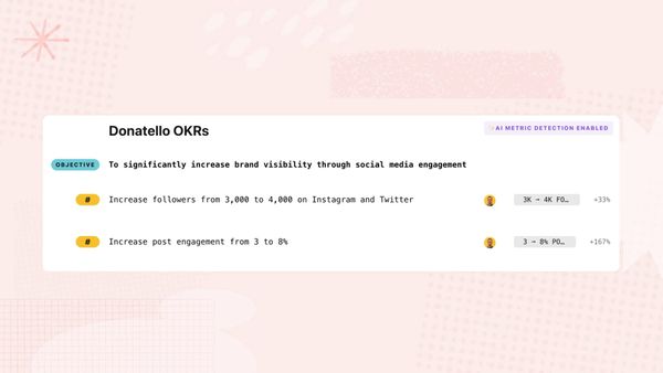 New AI features – auto detect metric values on your OKRs