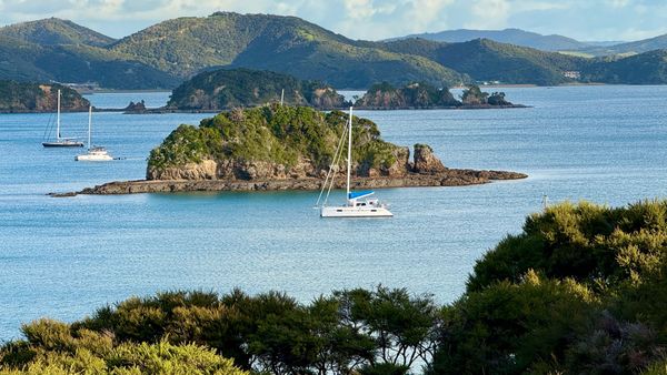Waiting in the Bay of Islands