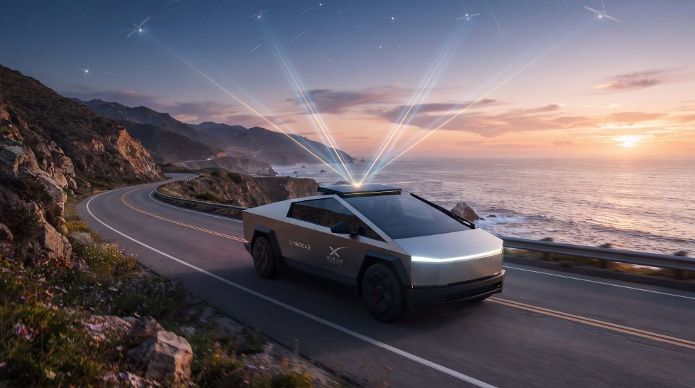 Tesla Cybercab integrará antenas V5 de Starlink para ofrecer conexión satelital continua a bordo