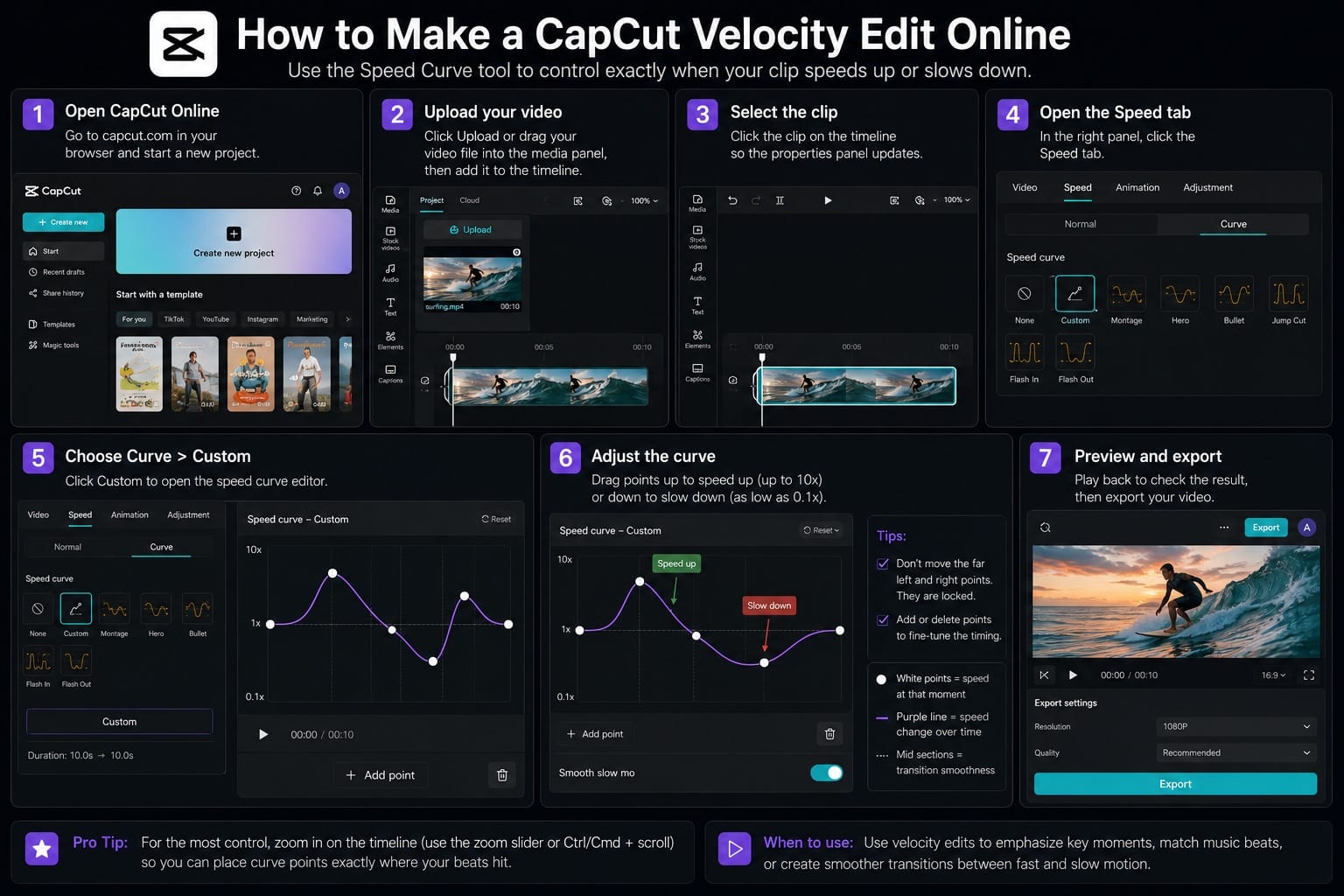 How to Make a CapCut Velocity Edit Online