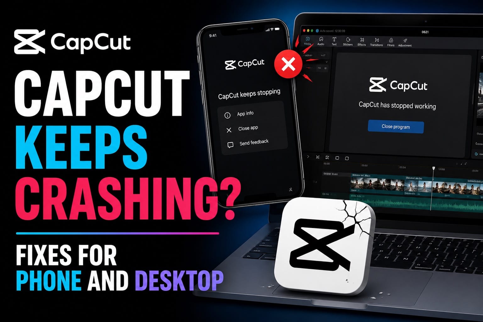 CapCut Keeps Crashing? Fixes for Phone and Desktop