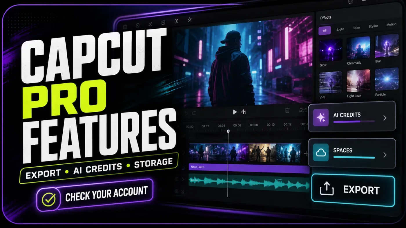 Premium editing features with 4K AI credits and cloud storage