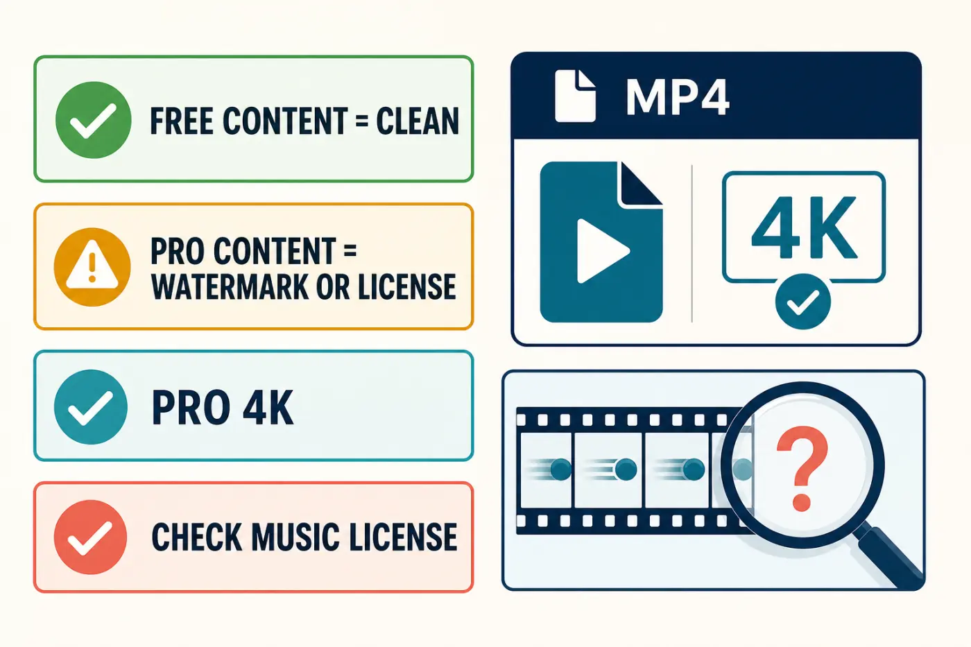 Canva export and licensing check for Free content Pro watermarks 4K and music rights