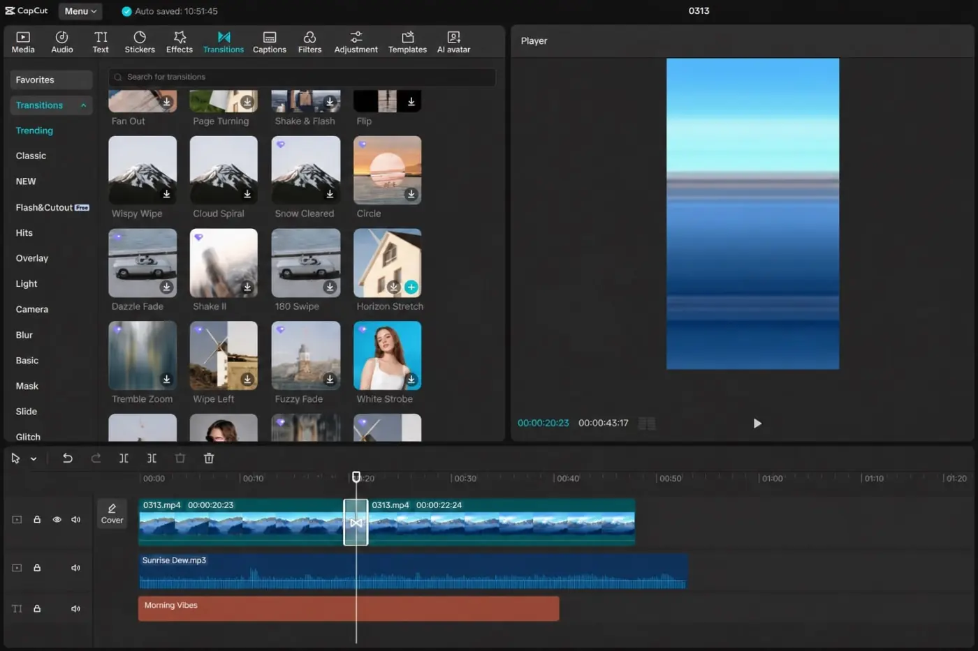 CapCut timeline used to isolate a crash at the same clip, effect or timestamp