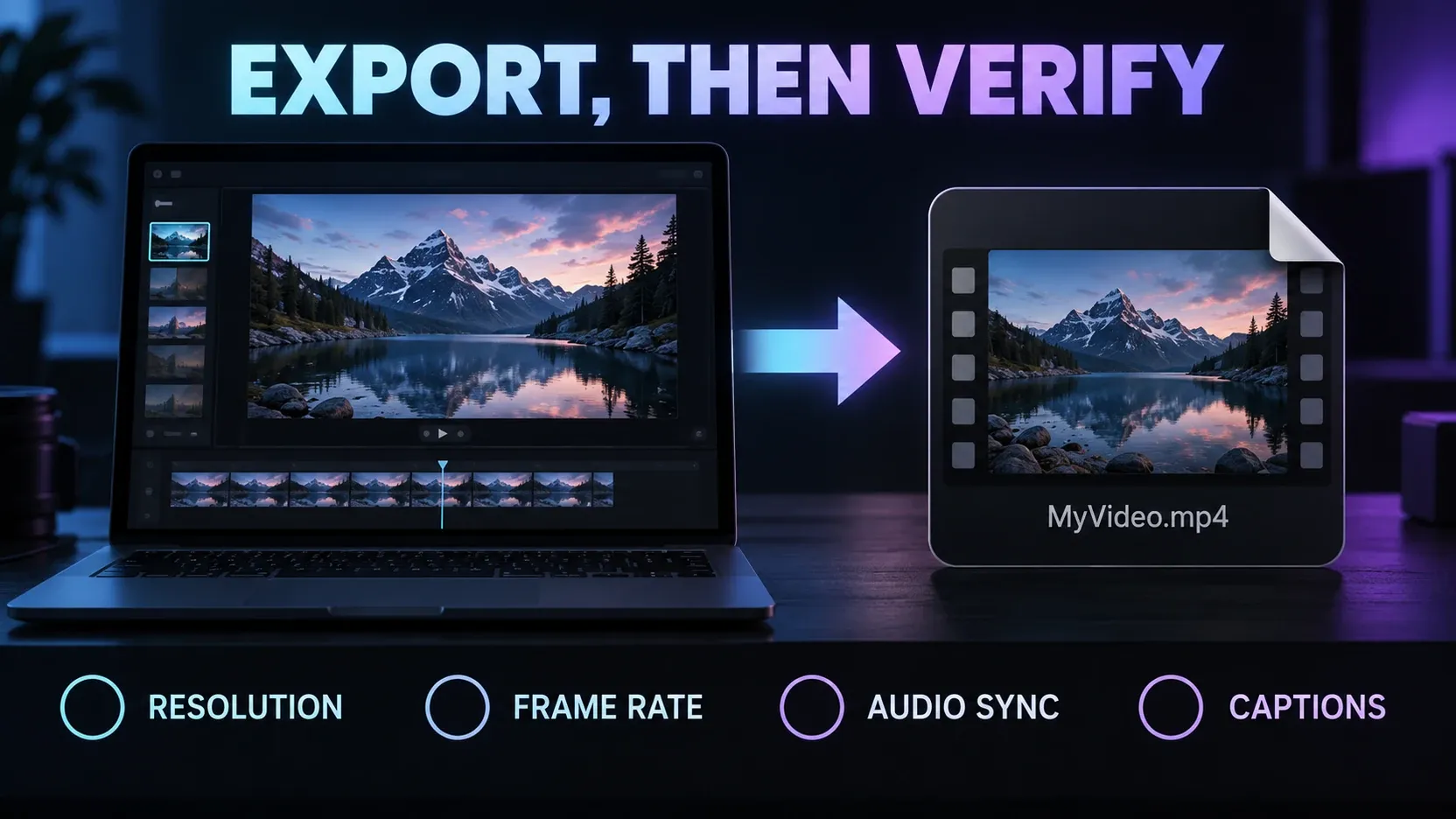 CapCut export settings and final file verification checklist