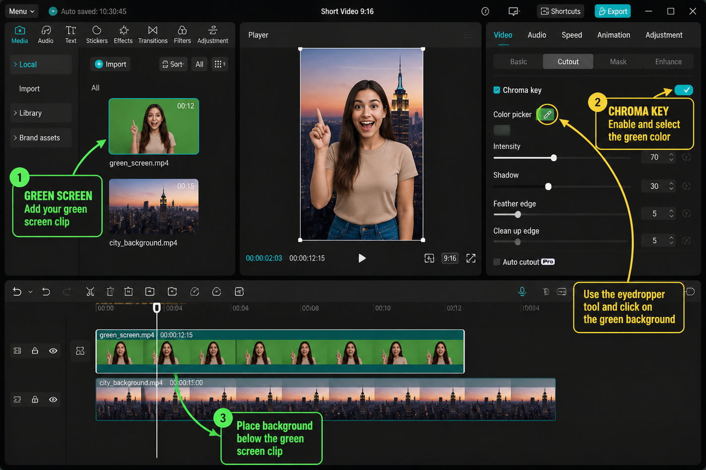 CapCut Green Screen Tutorial: Chroma Key Done Right tutorial screenshot-style visual