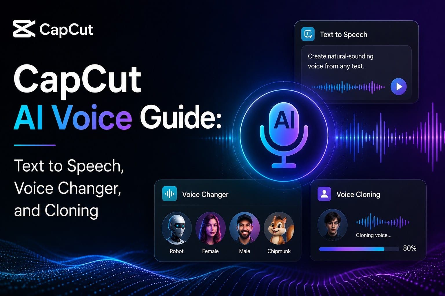 CapCut AI Voice Guide: Text to Speech, Voice Changer, and Cloning
