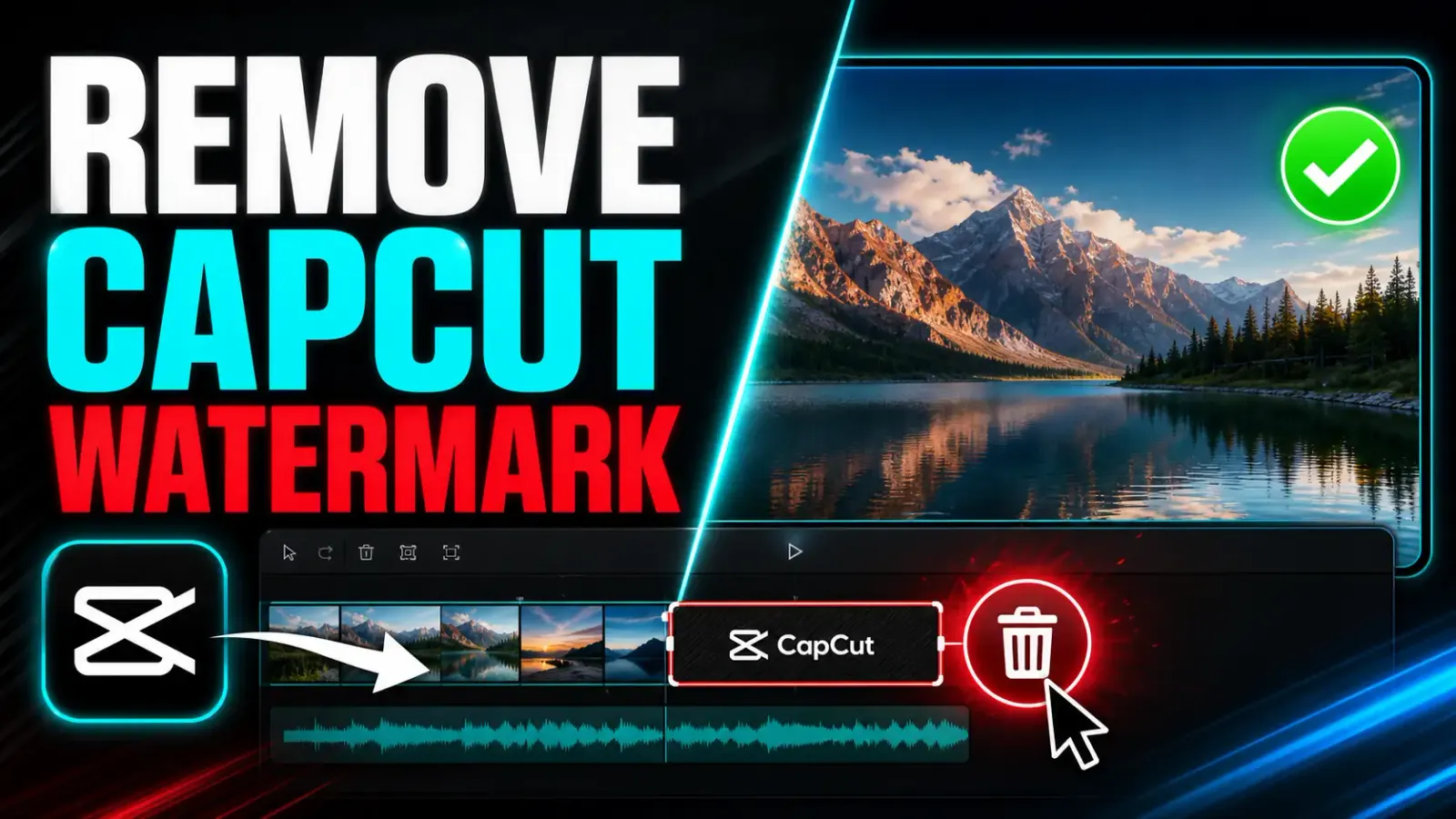 CapCut watermark diagnosis for ending clips templates and paid assets