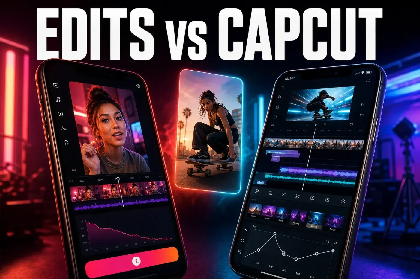 Instagram Edits Reels-first editing compared with CapCut cross-platform timeline