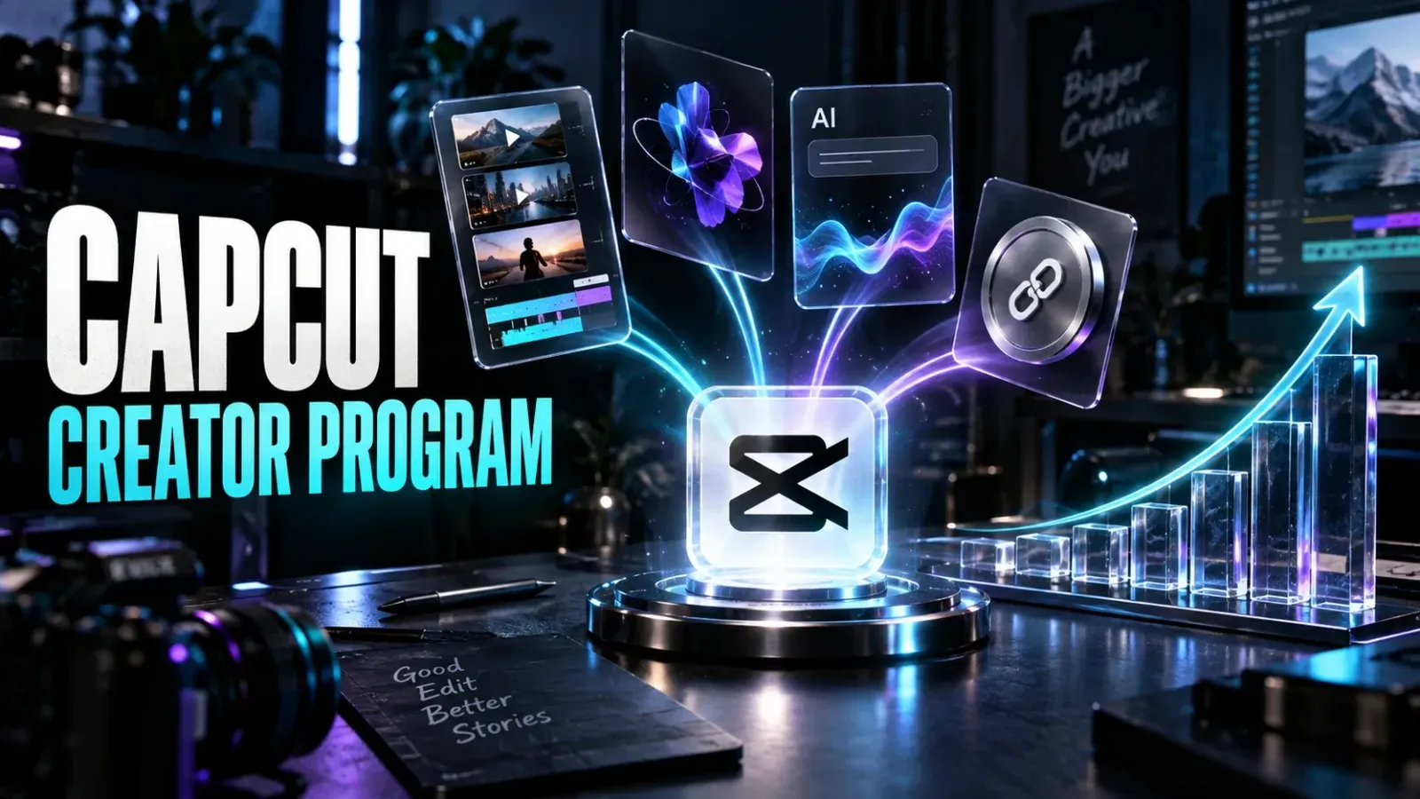CapCut Creator Program routes for templates assets affiliates and editing services